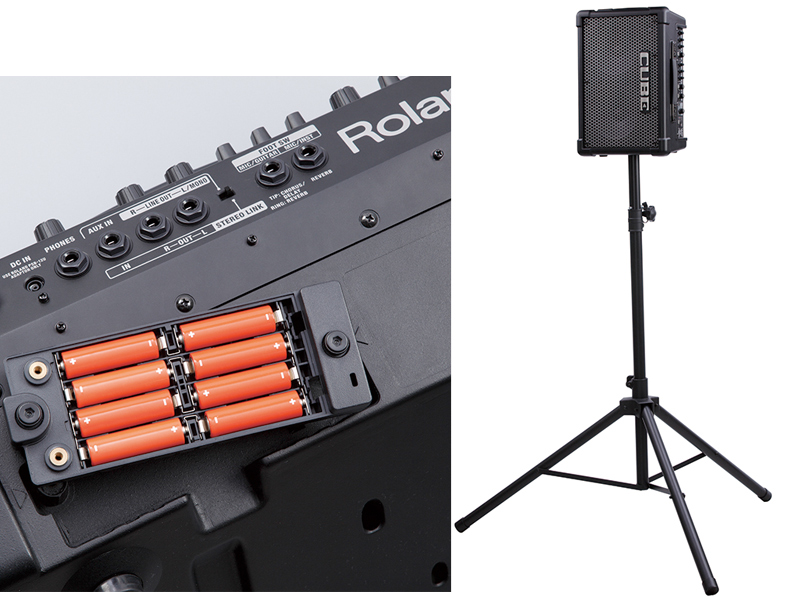 動作保証あり】Roland ローランド CUBE Street 乾電池駆動 パワード