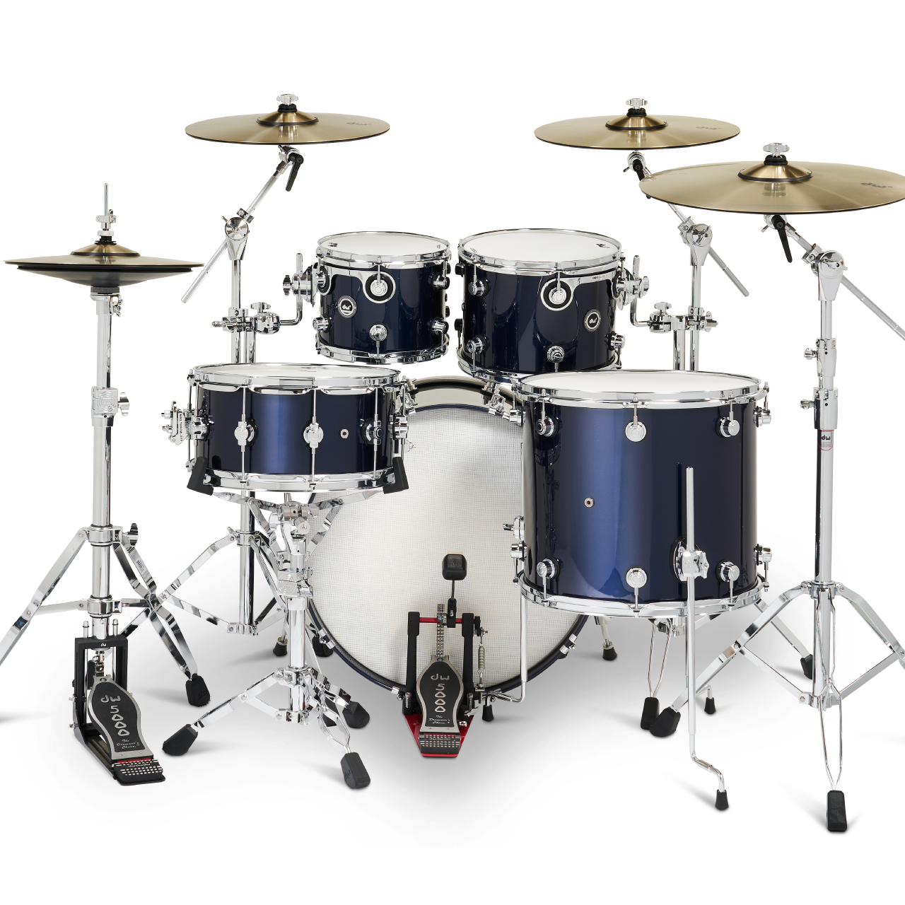 DW ディーダブル DWe 5-Piece Complete Bundle Kit Midnight Blue