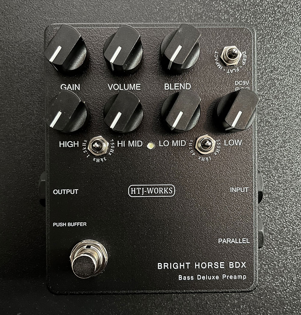 HTJ-WORKS BRIGHT HORSE BDX Bass Deluxe Preamp エフェクター