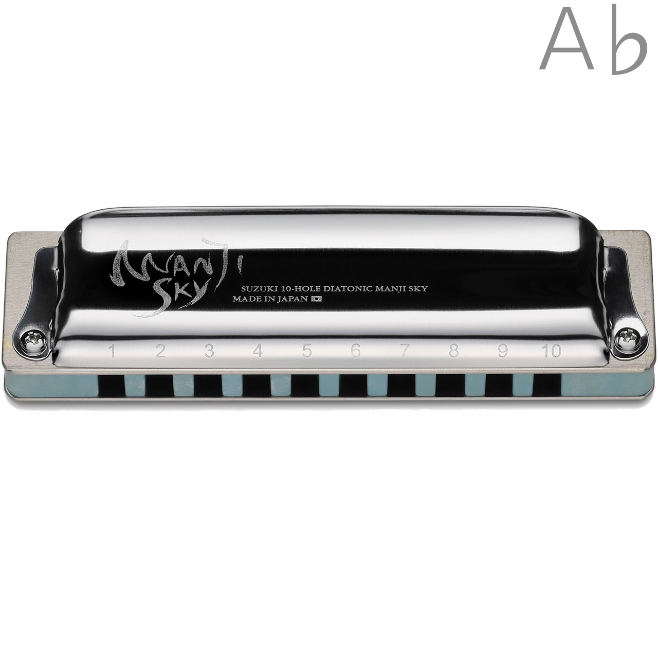 SUZUKI スズキ M-20S MANJI SKY A♭ フラット 10穴 ハーモニカ