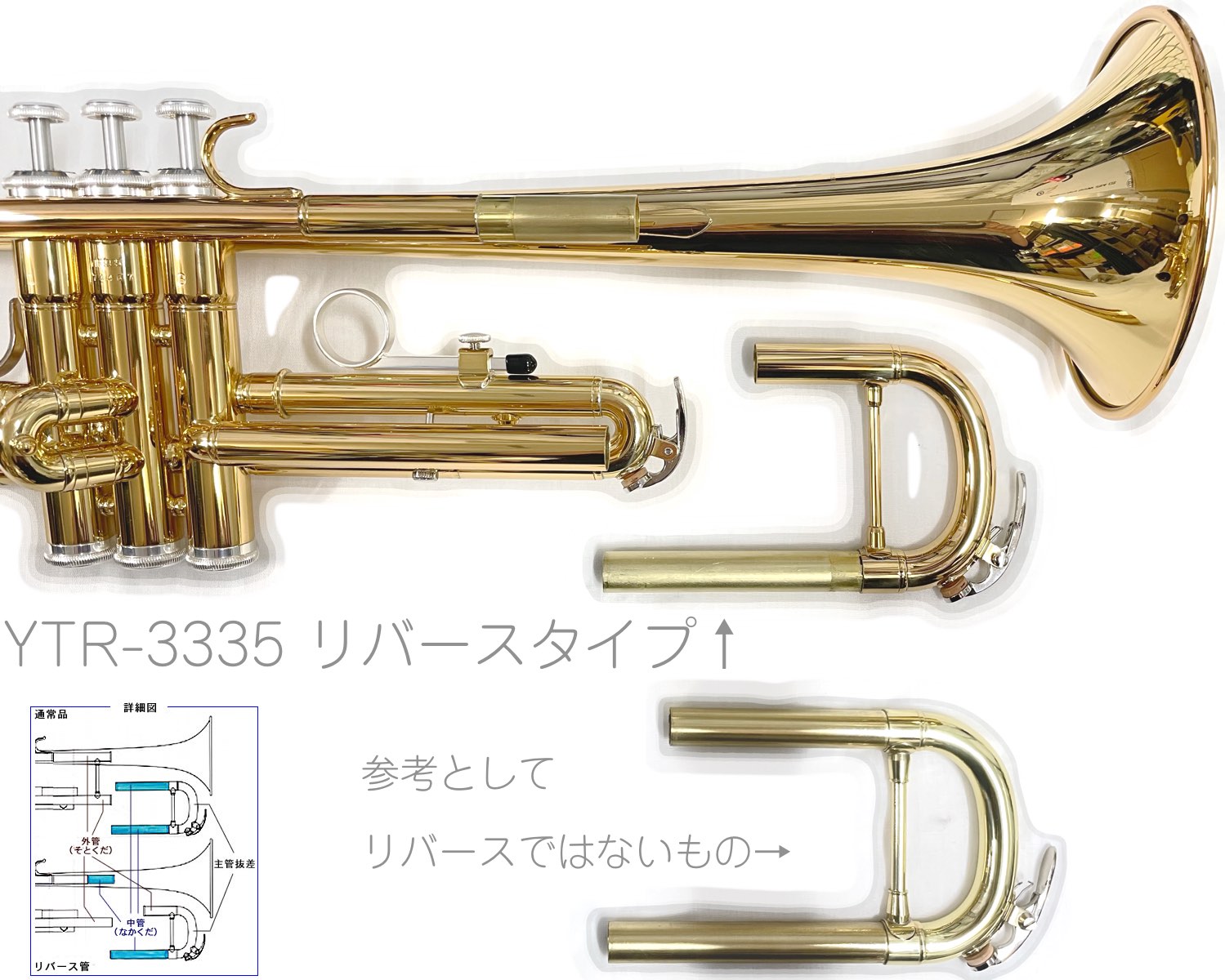 YAMAHA ヤマハ 5年保証サポート対象 YTR-3335 トランペット B