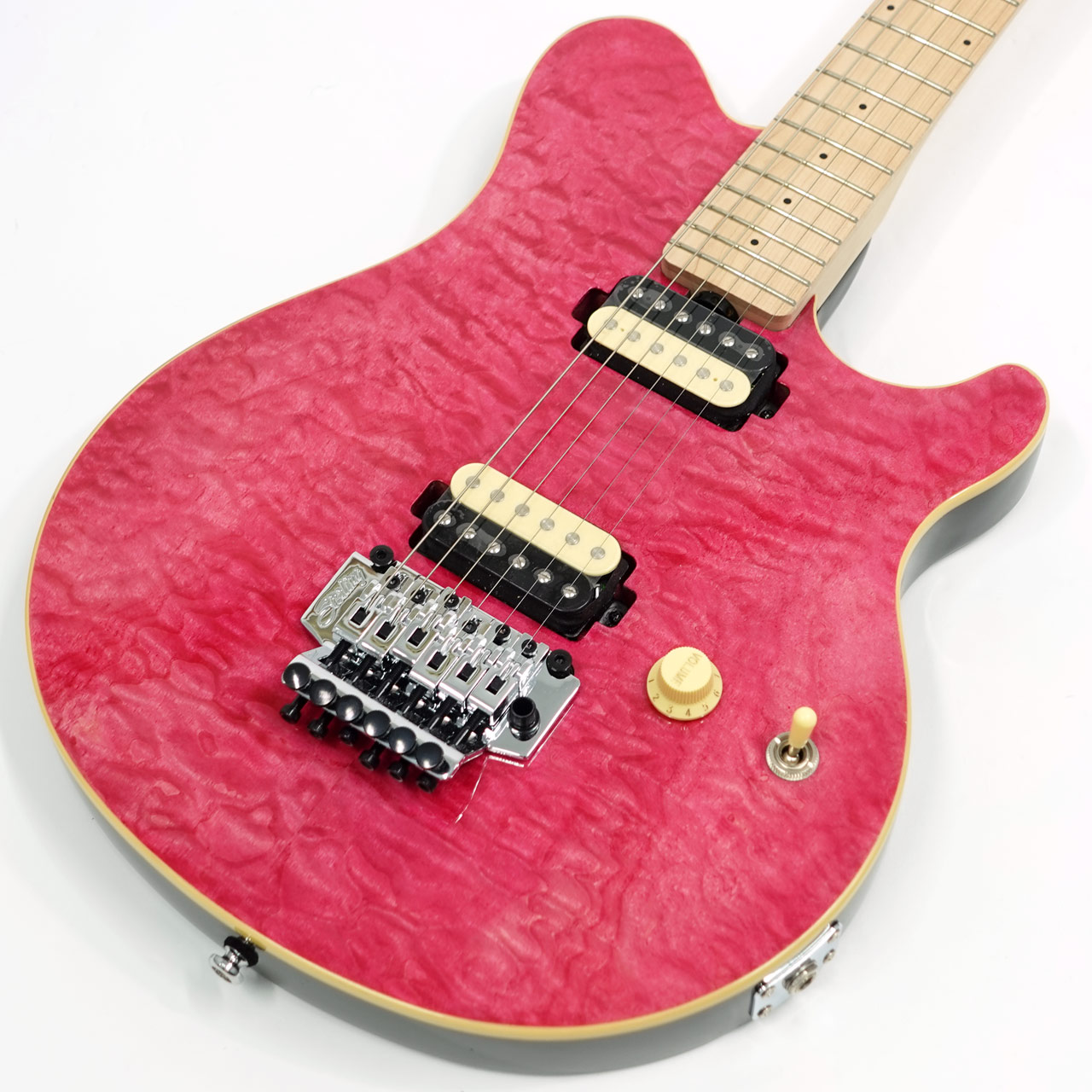 Sterling by MUSICMAN AX40パープルEVH風一部改造