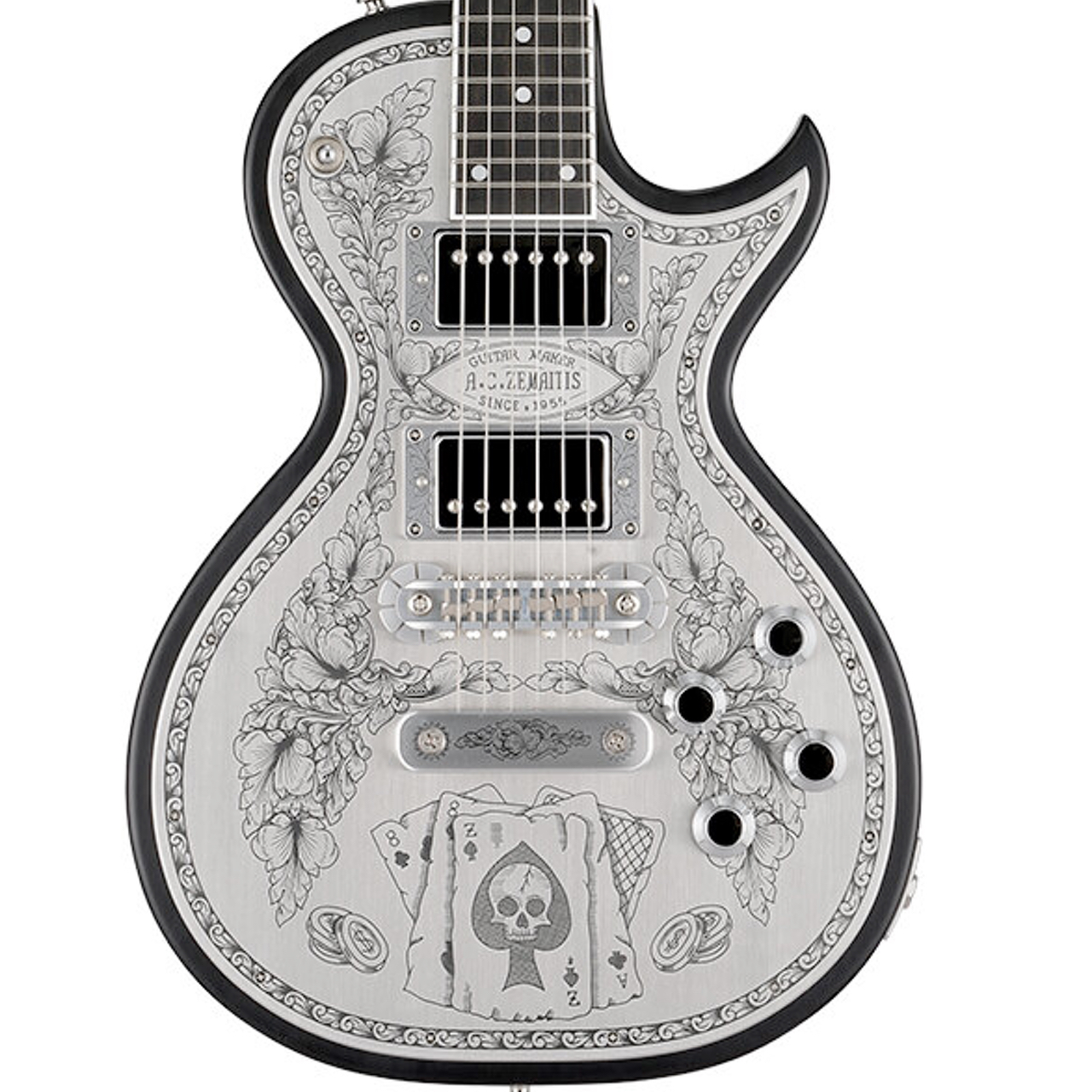 洋楽 ace ZEMAITIS Metal Front Series MFG-AC-24 Aces & Eights (Natural
