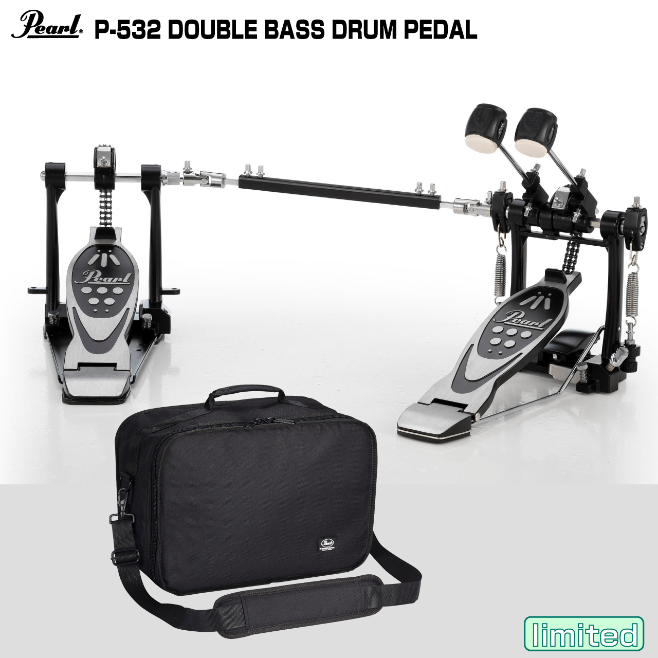 ツインペダル　ツーバスPearlケース付き　ドラム用 Amazon.co.jp: Pearl パール ツインペダルソフトケース PSC-PBN