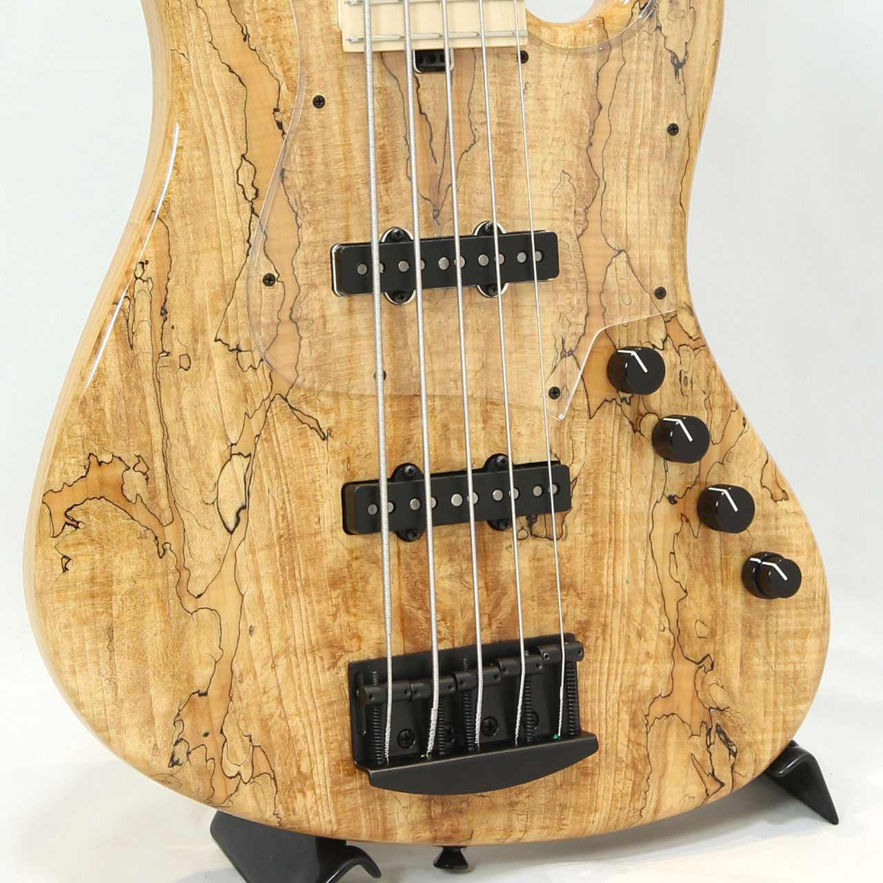 Kikuchi Guitars Custom 5st J Bass Spalted Maple Top Natural 国産 5