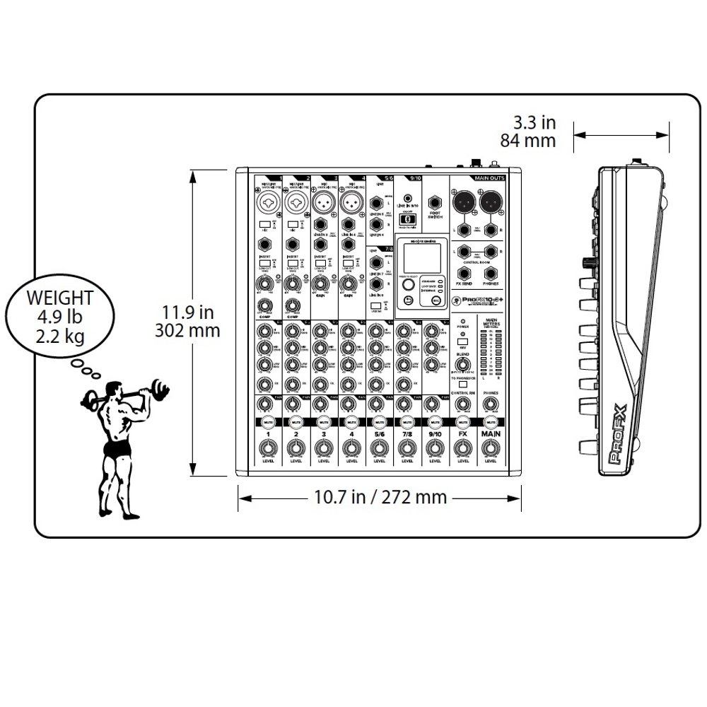 MACKIE マッキー ProFX10v3+ ( プラス ) ◇ USB-Cオーディオ