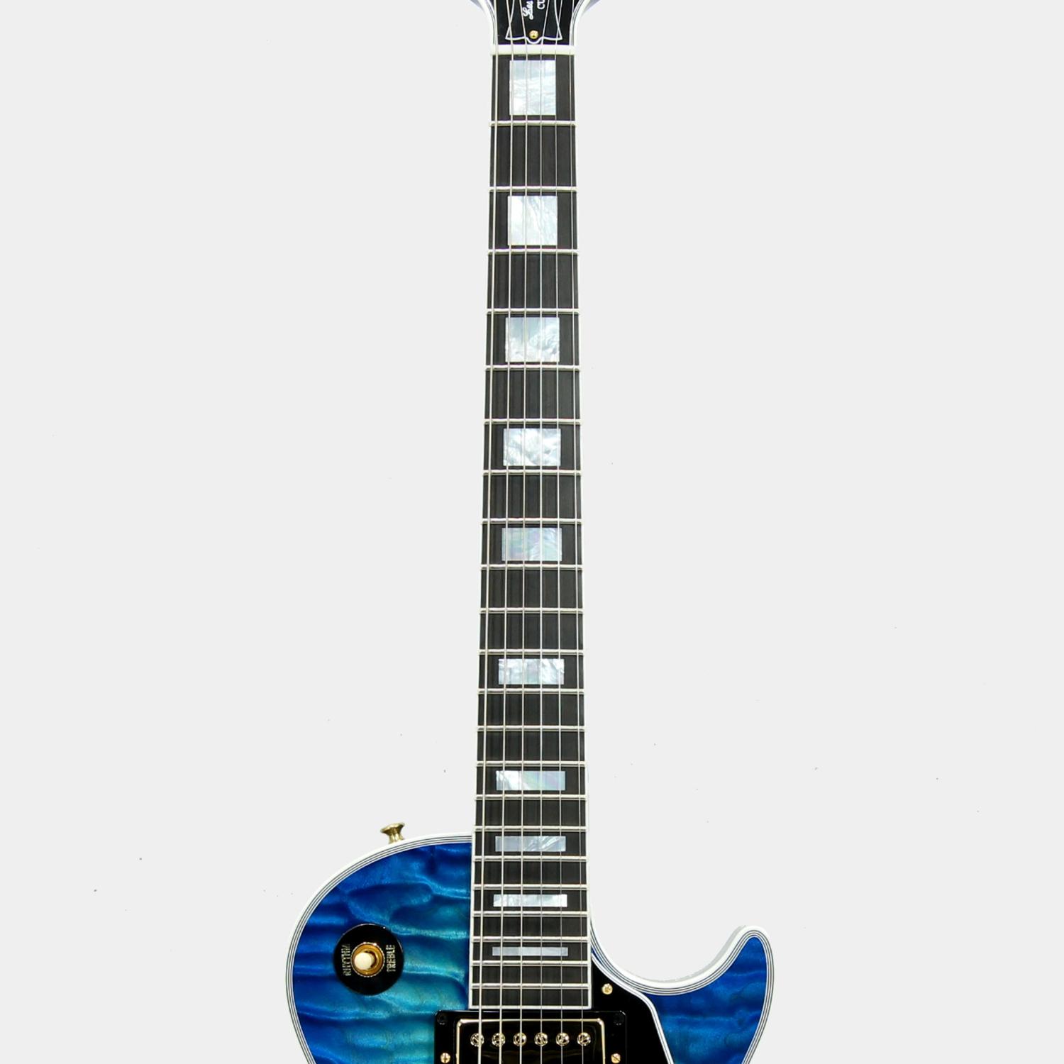 Gibson Custom Shop 1968 Les Paul Custom 5A Quilt Top Trans