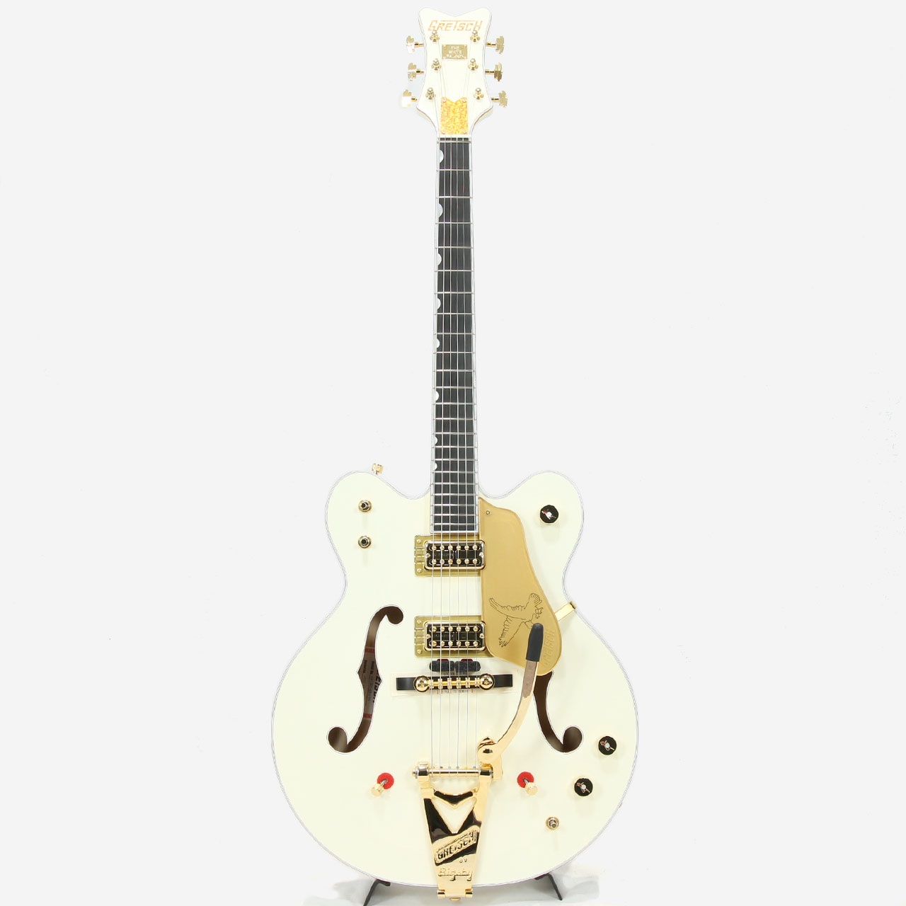 のぶまる　現物ホワイトゴースト ６号＆チランジア・ヒューストン＆カレックス GRETSCH G6136TG-62 Limited Edition '62 Falcon with Bigsby Vintage