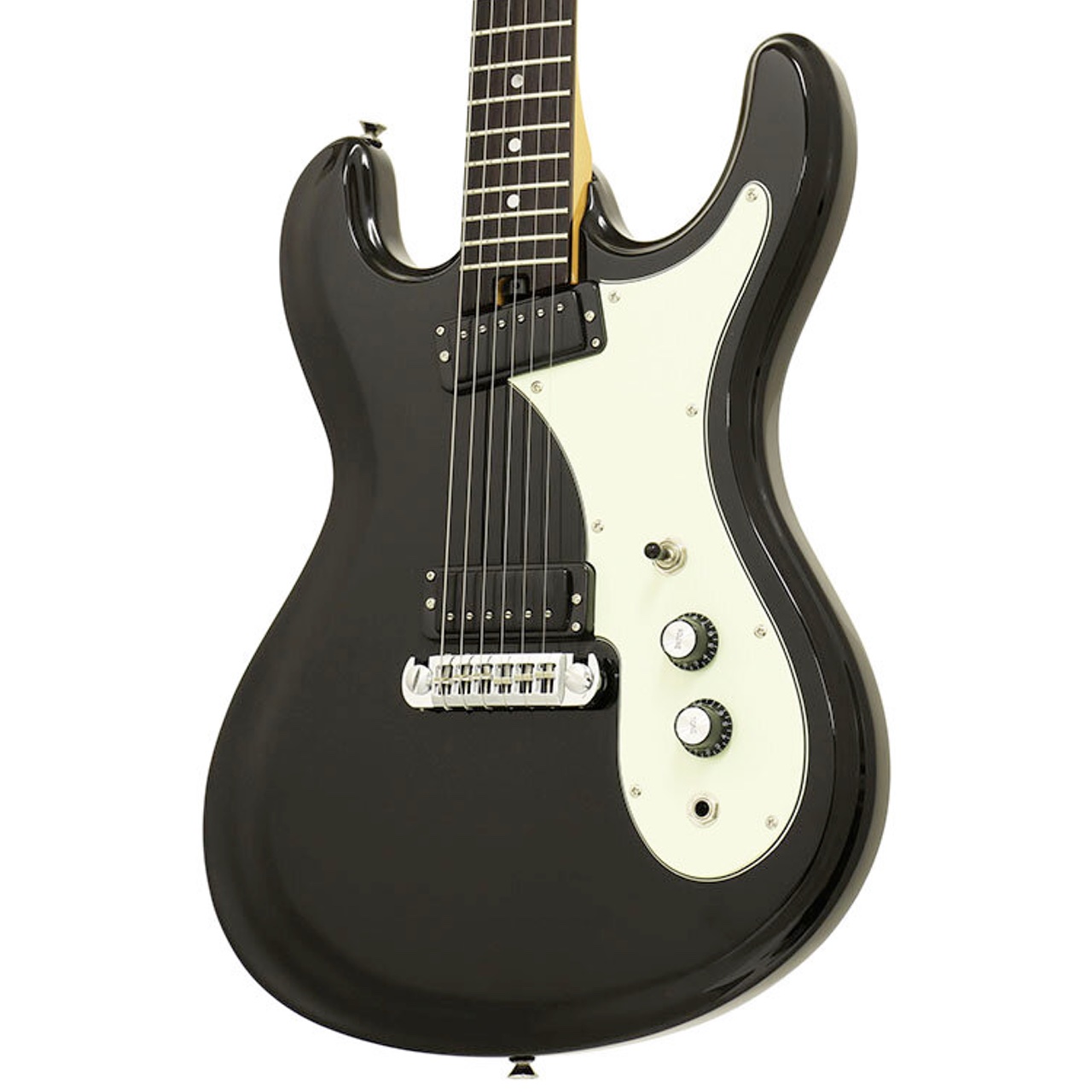 ギター Aria proii dm206bk Aria Pro II アリアプロ2 DM-206 BK レトロ・クラシック エレキ