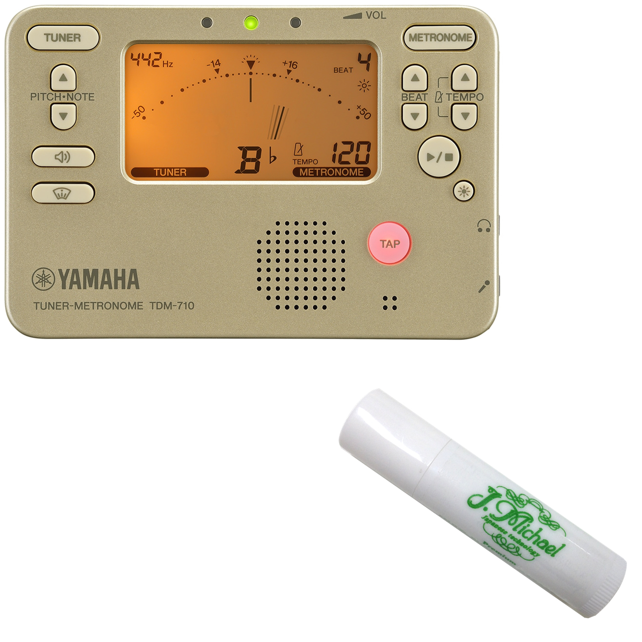 YAMAHA ヤマハ TDM-710GL ゴールド チューナーメトロノーム