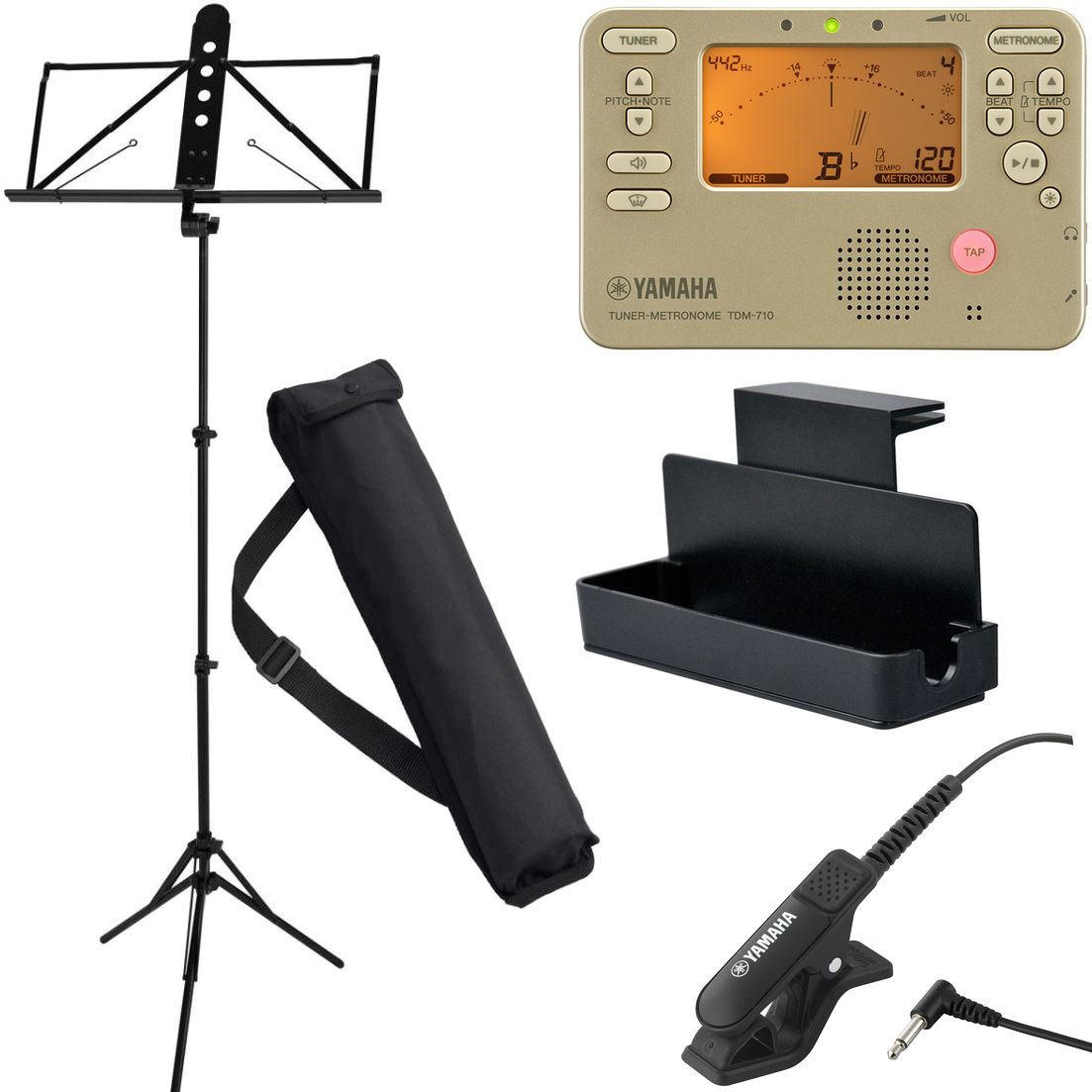 YAMAHA ヤマハ MS-260AL アルミ譜面台 ケース付 TDM-710GLM