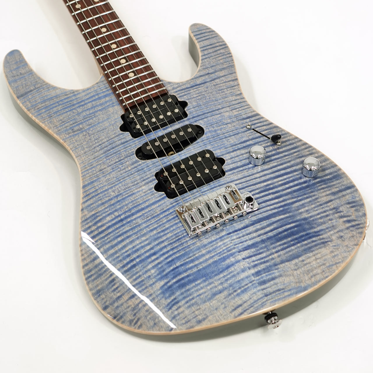 Suhr サー Modern Plus Trans Blue Denim Roasted Maple MADE IN