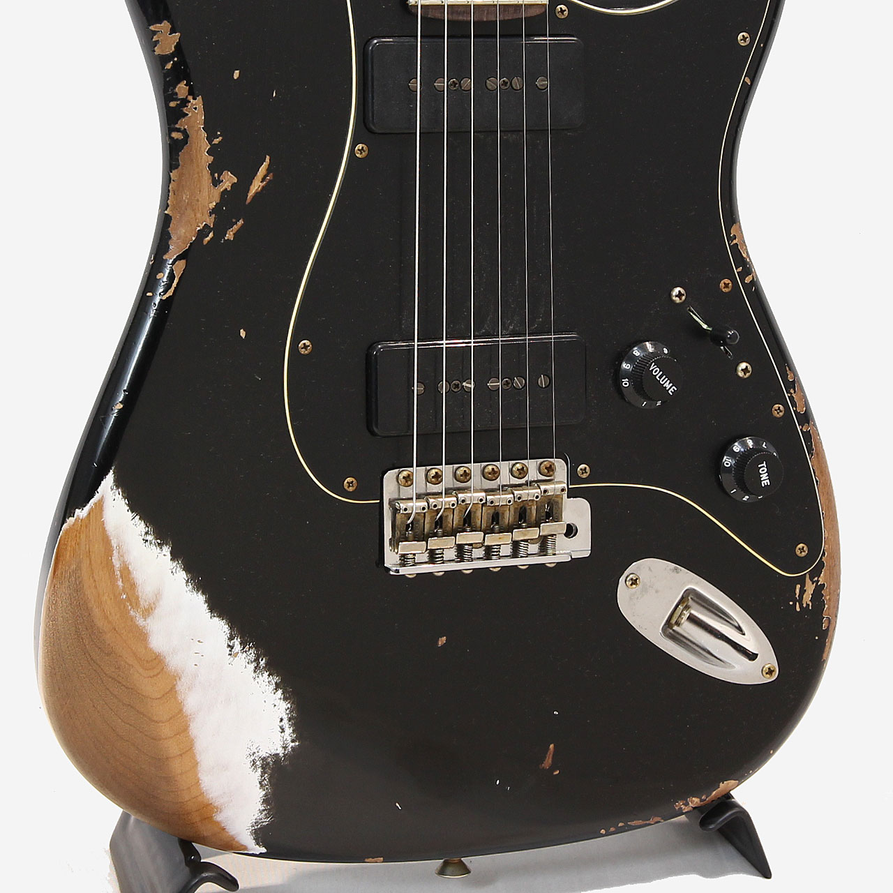 Fender Custom Shop 1960 Dual P90 Stratocaster Heavey Relic Black