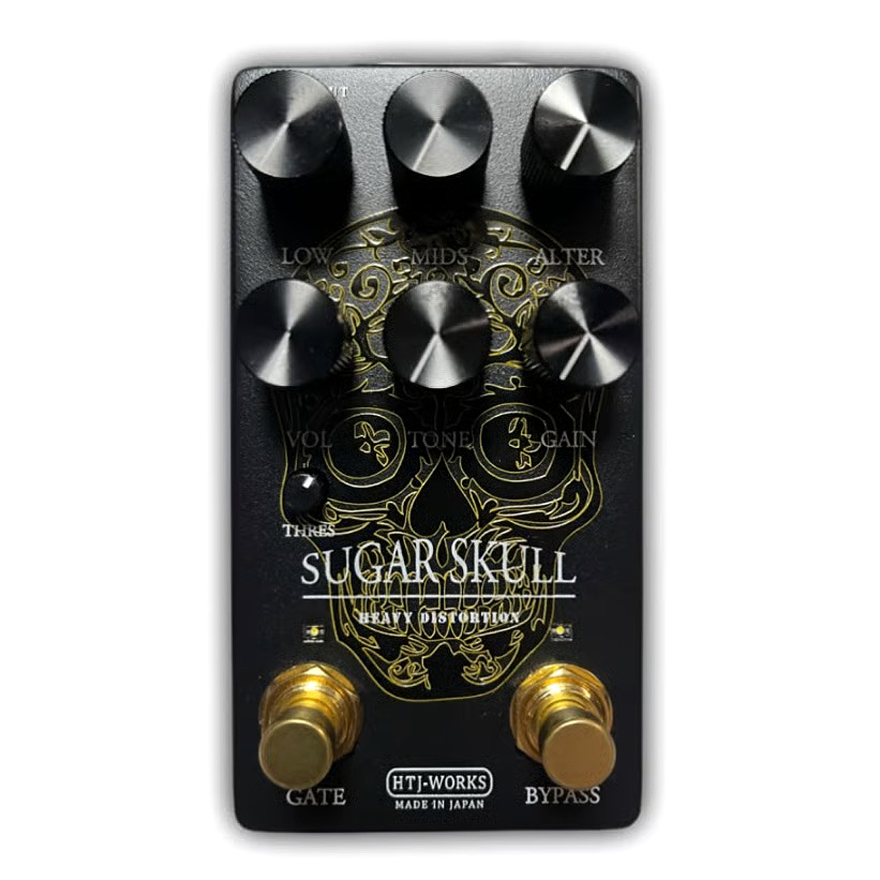 ギター HTJ-WORKS SUGAR SKULL HEAVY DISTORTION HTJ-WORKS SUGAR SKULL HEAVY DISTORTION GOLD LINE SKULL