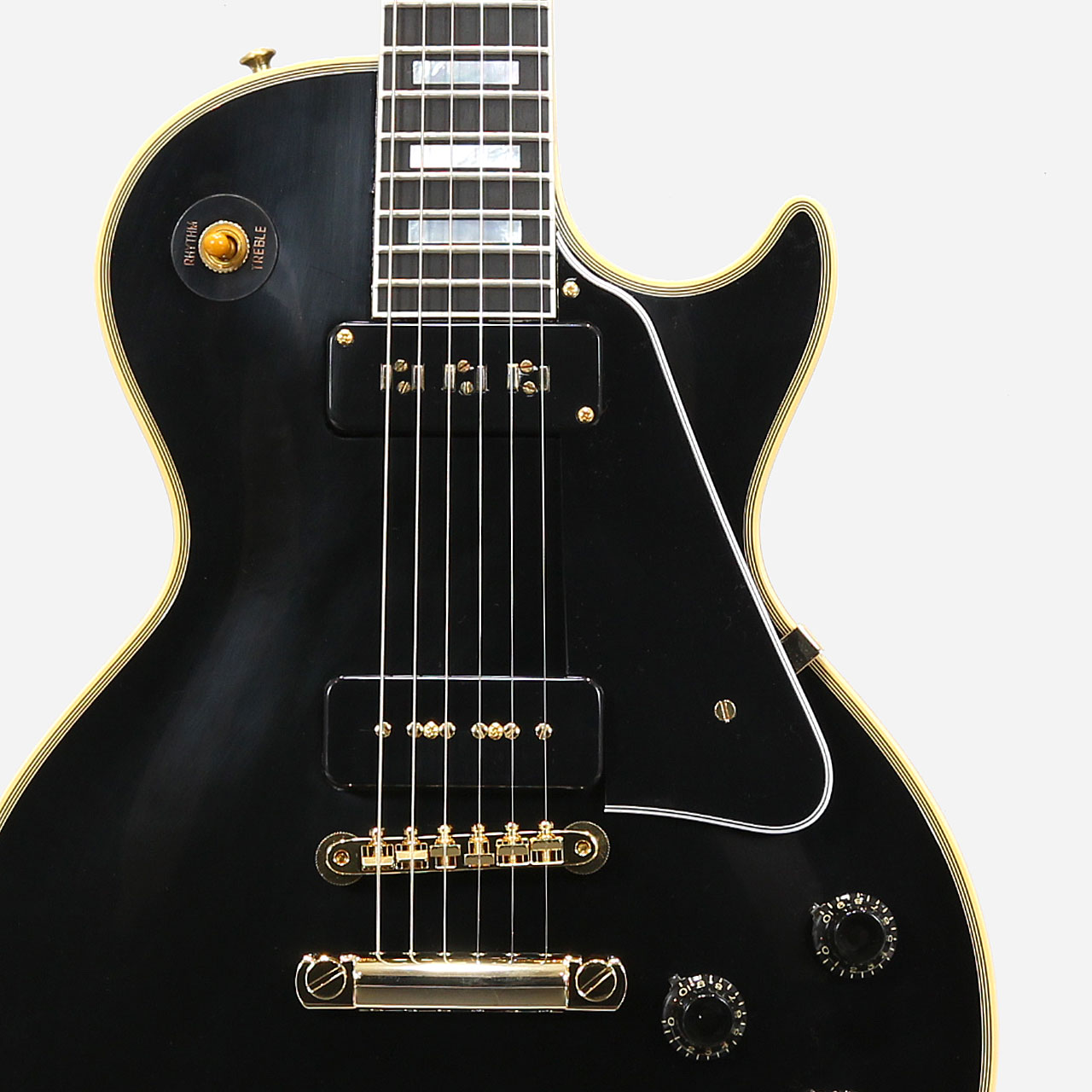 ヴィンテージエレキギター　カスタマイズ　レスポール''ワンピックアップ''モデル Gibson Custom Shop 1954 Les Paul Custom Staple Pickup