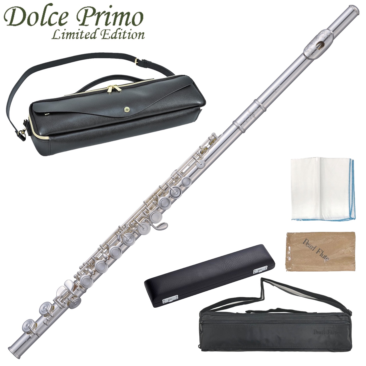 【美品】磨き上げ済 Pearl flute ドルチェプリモ パールフルート Pearl Flute パールフルート 数量限定品 F-DP/E-VFLLB OF
