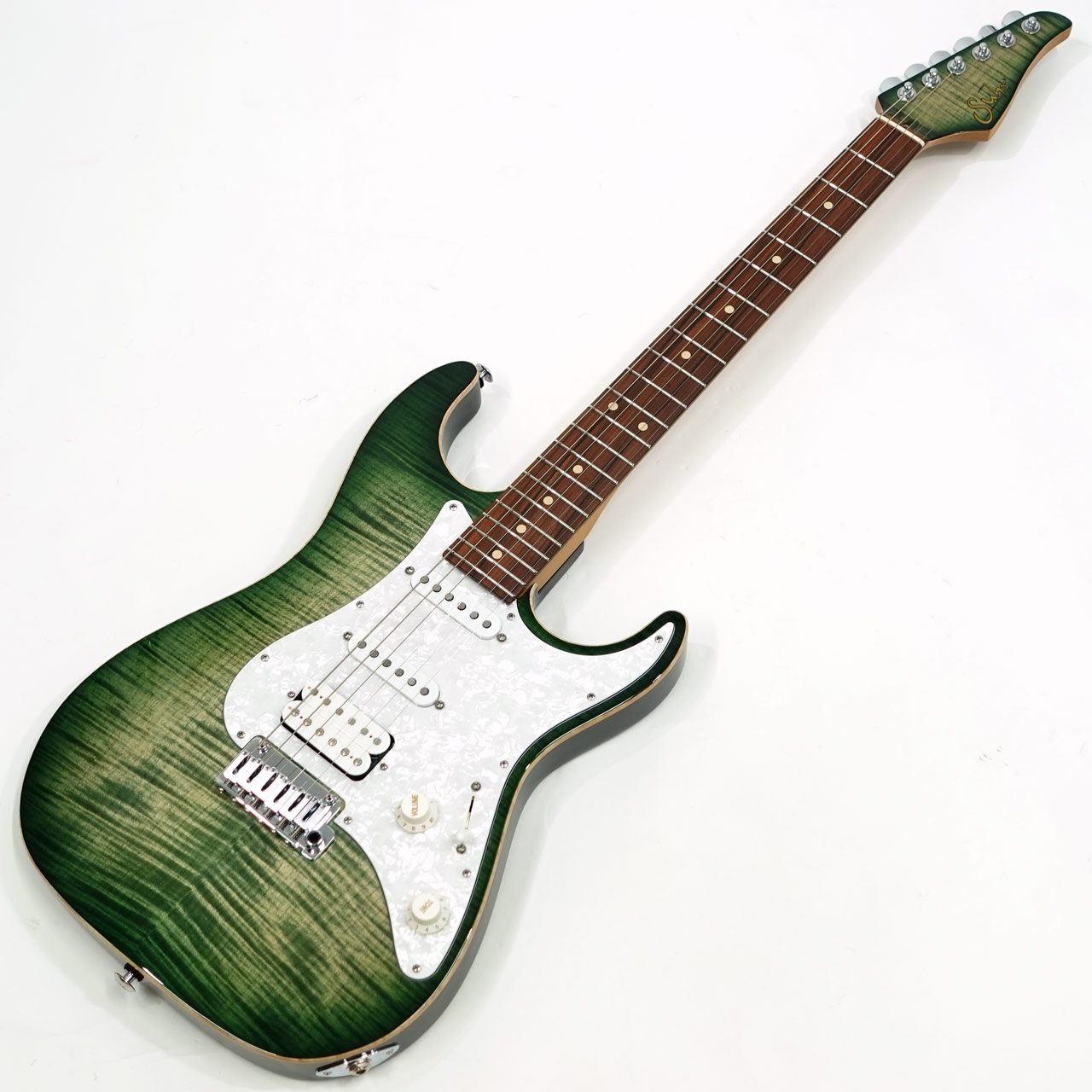 Suhr サー JE-Line Standard Plus MH Faded Trans Green Burst / PF