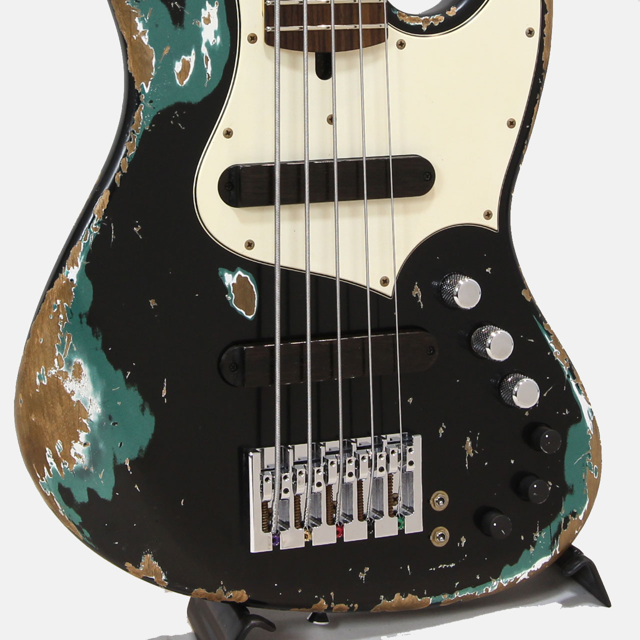 Xotic エキゾチック XJ-1T 5ST Black over Sherwood Green Heavy Aged