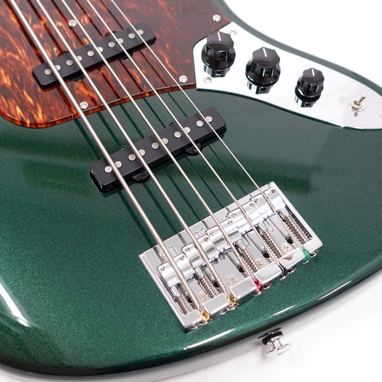 Black Smoker BETA-J5 XL Birds Eye Maple Neck / Old Green Metallic