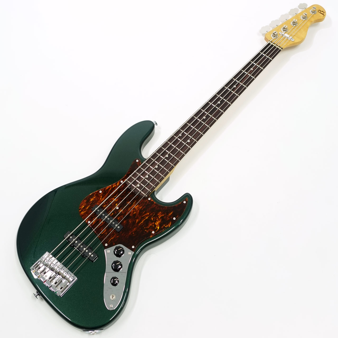 Black Smoker BETA-J5 XL Birds Eye Maple Neck / Old Green Metallic