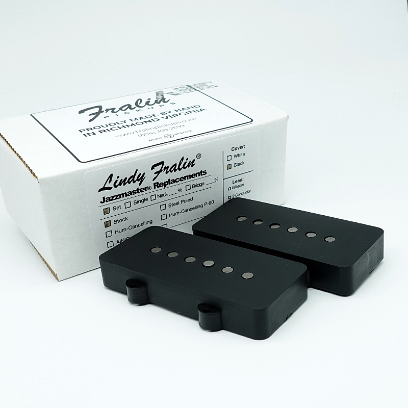 Lindy Fralin Jazzmaster Pickup Set / Black Cover | ワタナベ楽器店