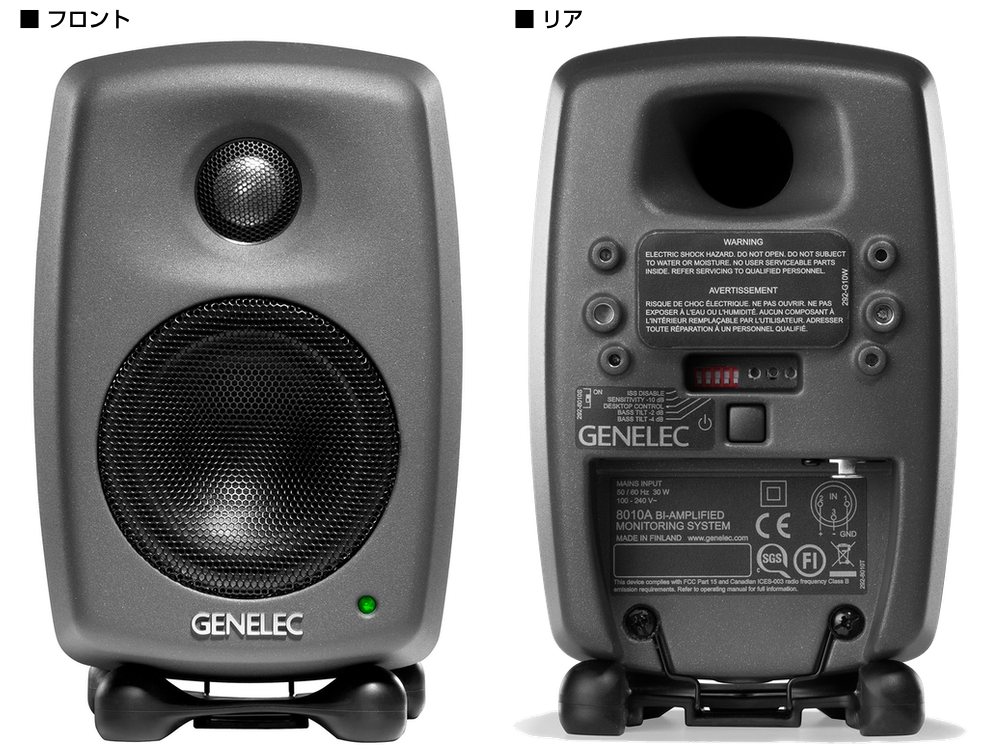 GENELEC ( ジェネレック ) 8010AP (1本) ◇ ダークグレー モニター