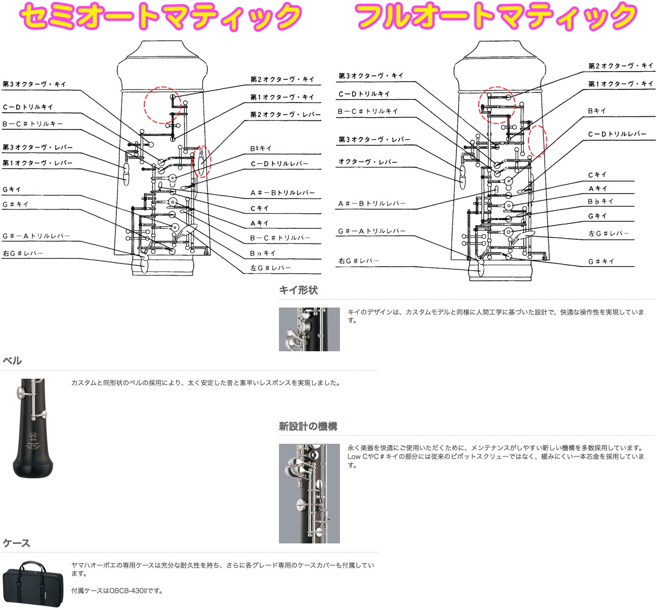 YAMAHA ヤマハ YOB-431 オーボエ 木製 正規品 管体 グラナディラ YAMAHA ヤマハ YOB-431 オーボエ 木製 正規品 管体 グラナディラ