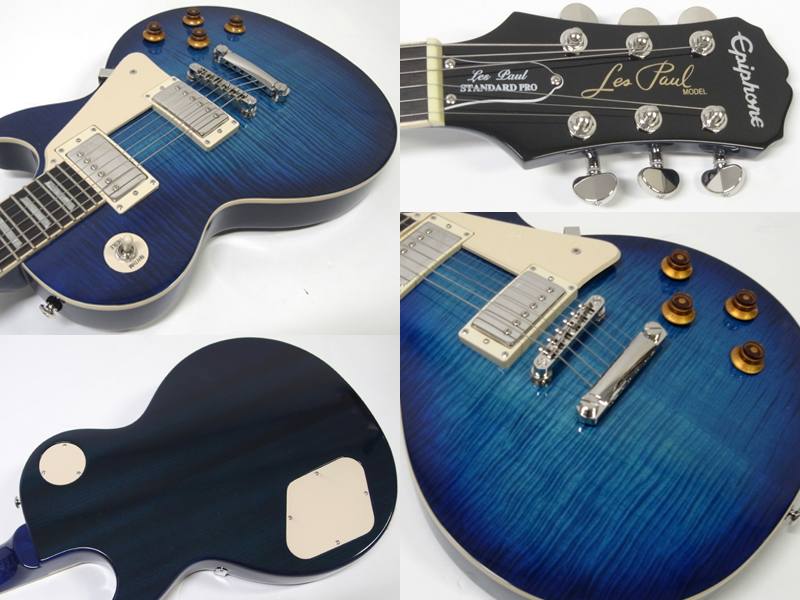 epiphone les paul standard pro レスポール 青