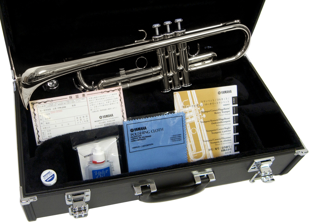 YAMAHA ヤマハ YTR-2330S トランペット 正規品 銀メッキ シルバー 管楽器 B♭Trumpet YTR-2330S-01 セット  A 北海道 沖縄 離島不可 送料無料! ワタナベ楽器店 ONLINE SHOP