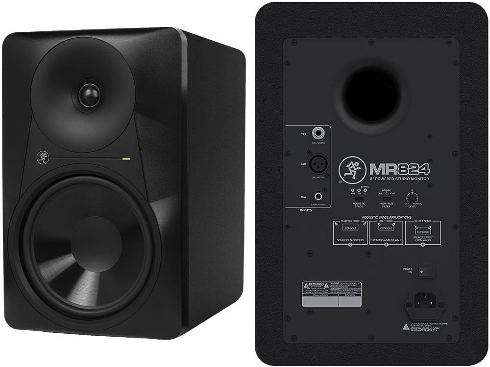 MACKIE　HR824　マッキー　パワード　スタジオ　モニター　スピーカー おすすめ】MACKIE/MR824 パワードスタジオモニター[高音質