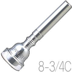 Vincent Bach ( ヴィンセント バック ) 8-3/4C トランペット マウスピース SP 銀メッキ trumpet mouthpiece Silver plated 8 3/4C　北海道 沖縄 離島不可