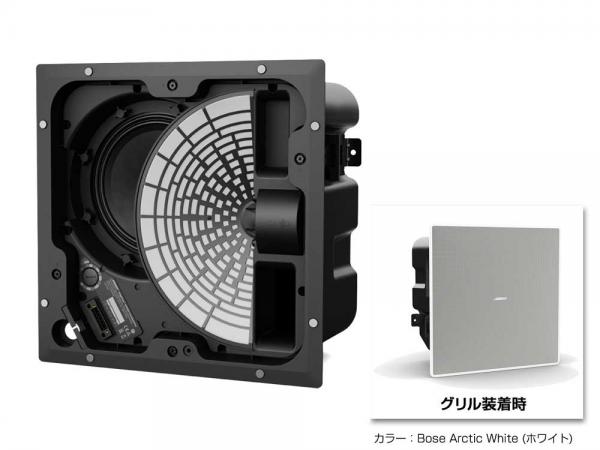 BOSE ( ボーズ ) EM180 W/ホワイト (1台) ◆ 指向角水平180°の新しい天井埋込型SRスピーカー   ハイ/ローインピーダンス両対応