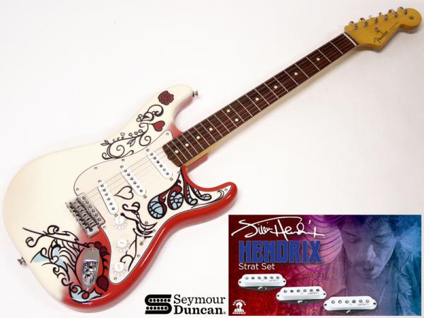 Seymour Duncan Jimi Hendrix Signature Strat Neck//Middle Pickup White