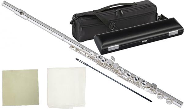 Pearl Flute パールフルート PF-505E フルート プレスト Eメカニズム 銀メッキ オフセット カバードキイ C管 管楽器 本体 Presto PF505E　北海道 沖縄 離島不可