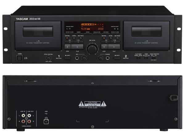 TASCAM タスカム 202MKVII 業務用ダブルカセットデッキ 送料無料