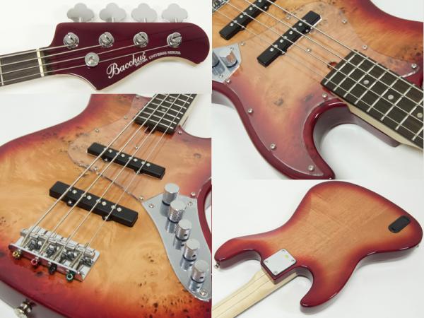 Bacchus WJB-BP/Act RD-B レッドバーストエレキベース WJB-BP/Act RD-B (Bacchus)