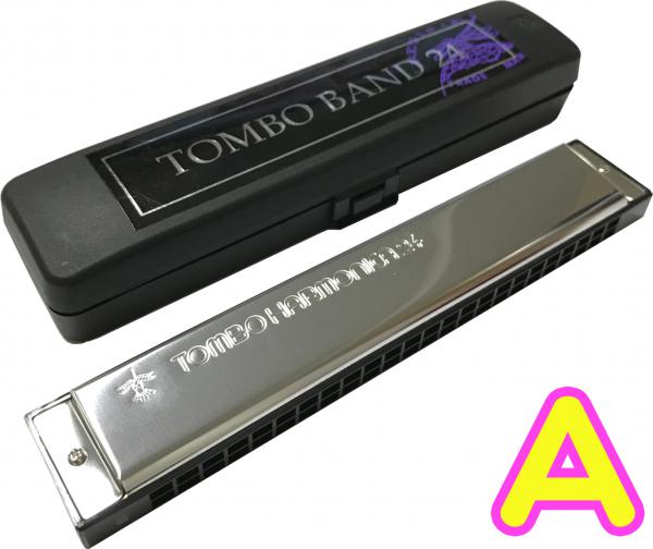 TOMBO ( トンボ ) 3124 A調 複音ハーモニカ 24穴 トンボバンド24 No.3124 TOMBO BAND Tremoro Tune Harmonica 樹脂ボディ トレモロ 楽器　北海道 沖縄 離島不可