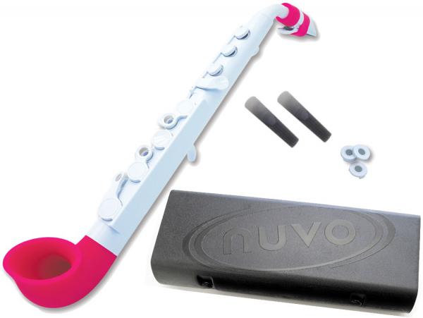 NUVO ( ヌーボ ) jSAX ホワイトピンク N520JWPK プラスチック 管楽器 サックス 初心者 練習用 リード楽器 サクソフォン 白 ピンク Pink　北海道 沖縄 離島不可 