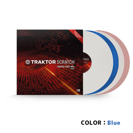 Native Instruments ( ネイティブインストゥルメンツ ) TRAKTOR SCRATCH Control Vinyl MK2 Blue PC DJ