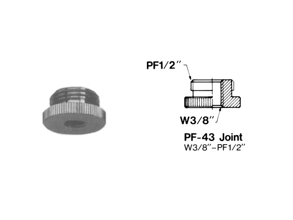 Sugiproduct スギプロダクト PF-43-joint・変換ネジ ジョイント ◆ スタンド側 : W3/8 AKG ◆ ホルダー側 : PF1/2 BTS 