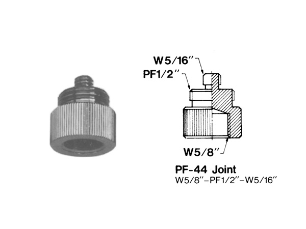 Sugiproduct スギプロダクト PF-44-joint・変換ネジ ジョイント ◆ スタンド側 : W5/8 SHURE ◆ ホルダー側 : W5/16 JIS・PF1/2 BTS 