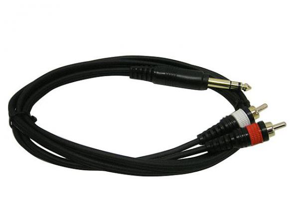JEUME ジューム 2RSP/5.0 ◆ オーディオ ラインケーブル ( 5メートル・RCA x2 - 6.3Φステレオフォン x1 )