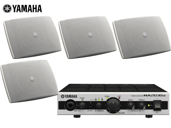 YAMAHA ヤマハ VXS3FW ホワイト (2ペア) 天井吊り下げ/壁面取付 LOWセット（MA2030a）
