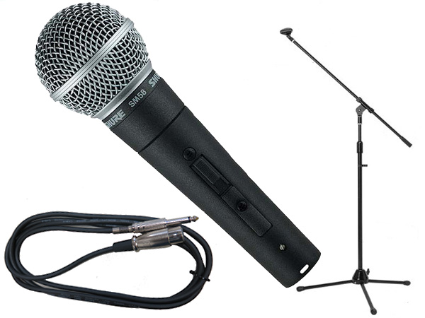 ⭐︎8月中値下げ中　SHURE SM58 マイクスタンド、ケーブルセット SHURE ( シュア ) SM58SE スタンド・ケーブルセット 送料無料