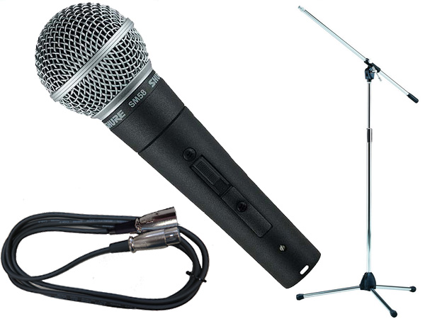 SHURE ( シュア ) SM58SE TAMAシルバーマイクスタンドSET （XLR-XLR）