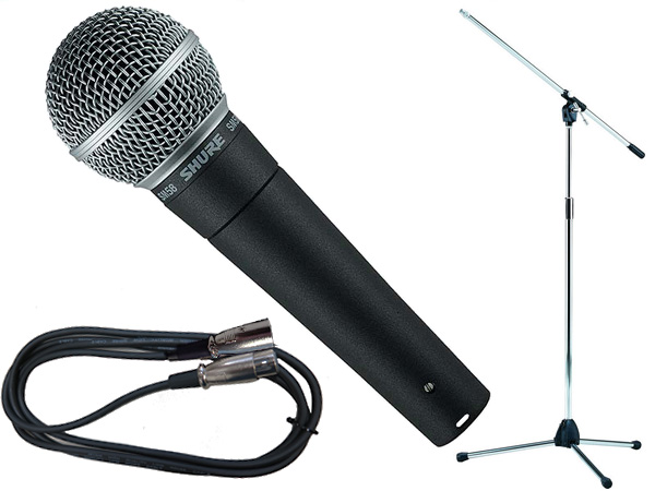 SHURE ( シュア ) SM58-LCE TAMAシルバーマイクスタンドSET （XLR-XLR） 