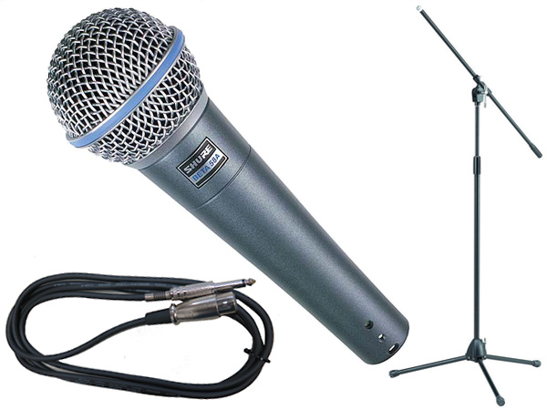 SHURE シュア BETA58A TAMAブラックマイクスタンドSET （フォーン-XLR） 