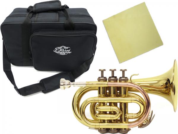 J Michael ( Jマイケル ) TR-350PL ポケットトランペット 新品 アウトレット ミニ トランペット ゴールド 管楽器 mini pocket trumpet gold　北海道 沖縄 離島 同梱 代引き不可