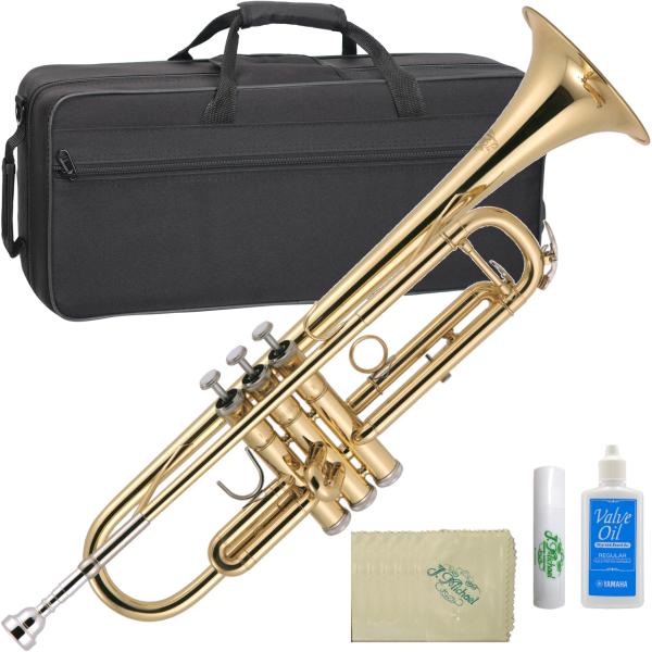 J Michael Jマイケル 3年保証 TR-200 トランペット アウトレット 管楽器 ゴールド B♭ Trumpet gold セット H　北海道 沖縄 離島不可 代引き不可 同梱不可