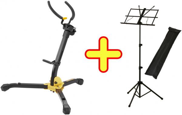 Hercules ハーキュレス DS630BB サックス スタンド アルトサックス テナーサックス alto tenor saxophones stands 譜面台 セット　北海道 沖縄 離島不可